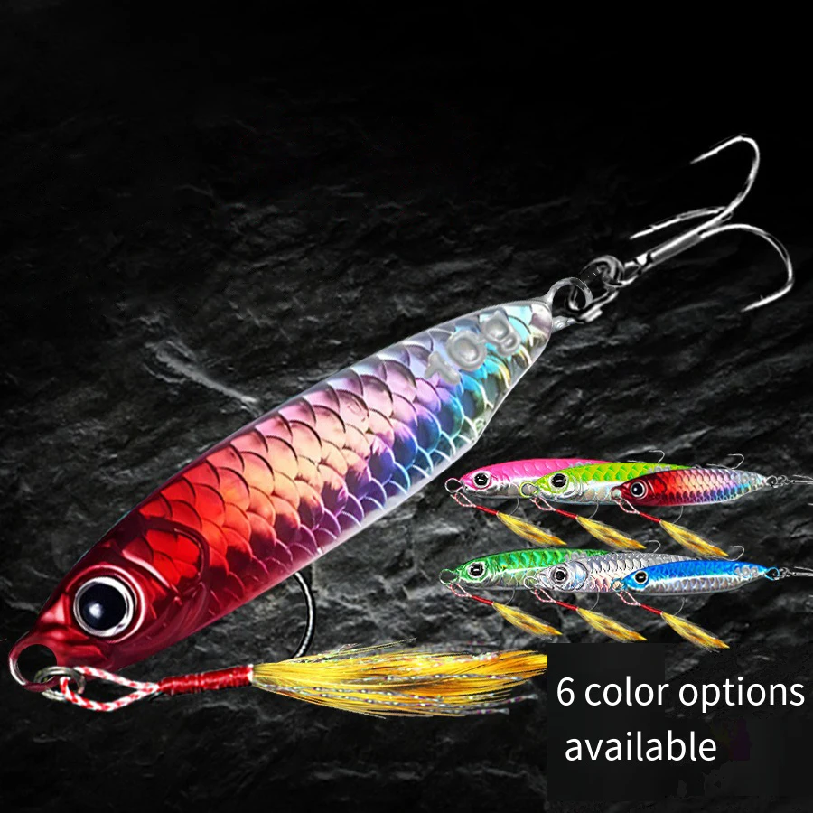 Cuchara de jigging metálica para lubina en agua salada de costa - imagen 5