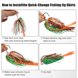 Faldas de silicona para Spinnerbaits y Buzzbaits – Recambio señuelo