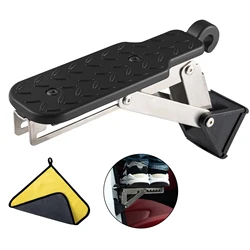 Escalón plegable universal para puerta de coche con doble soporte