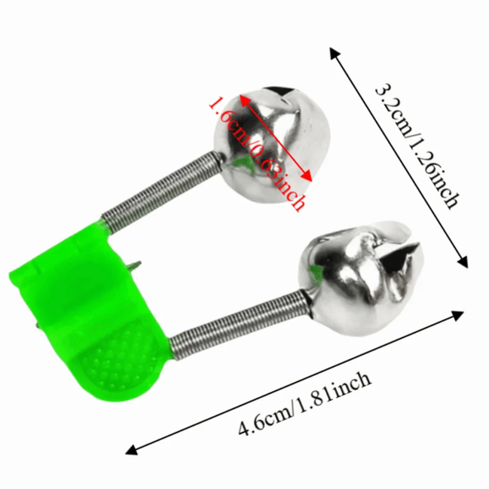 Campanas con doble campana y clip para la caña