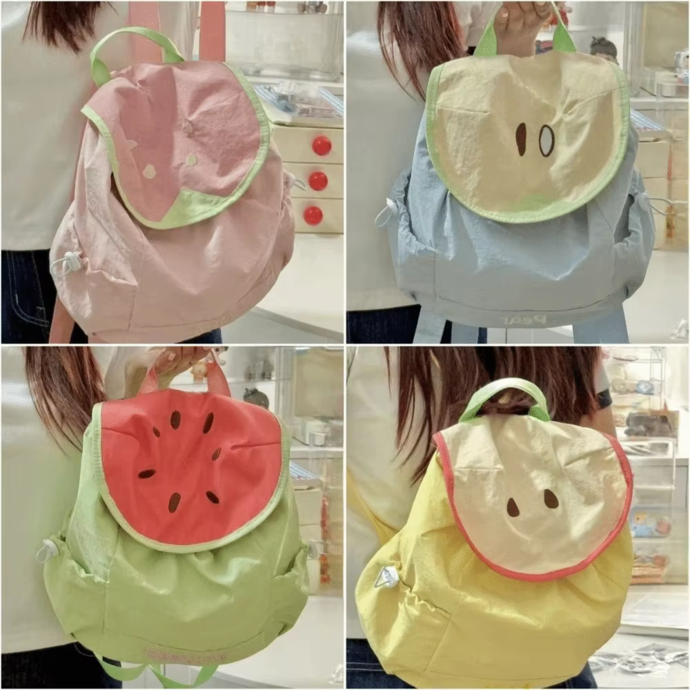 Mochila Coreana con Cordón para Mujer – Bolso Frutas Dopamina Gran Capacidad - imagen 2