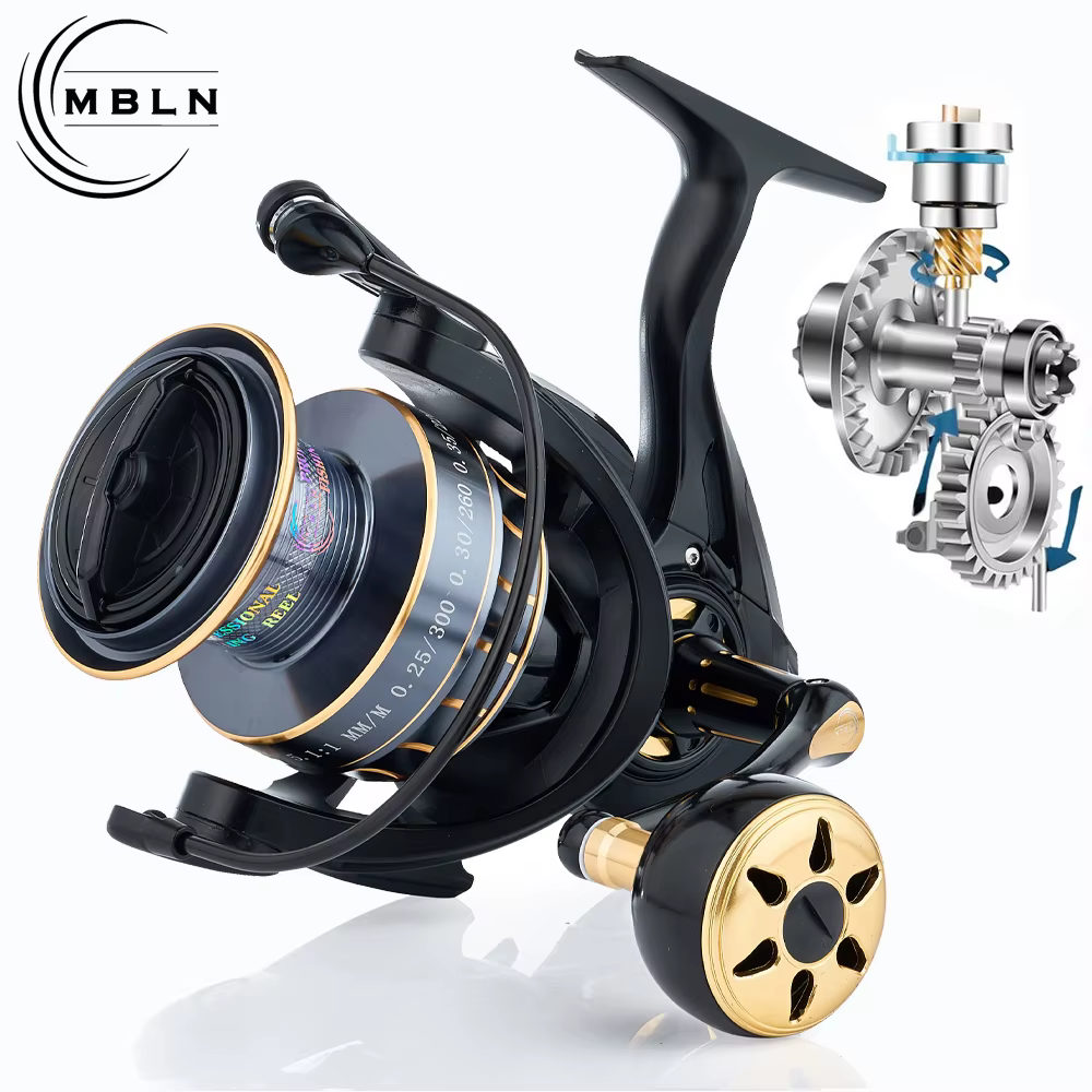 MBLN Carrete Giratorio de Aleación 5+1 Rodamientos – Pesca Salada