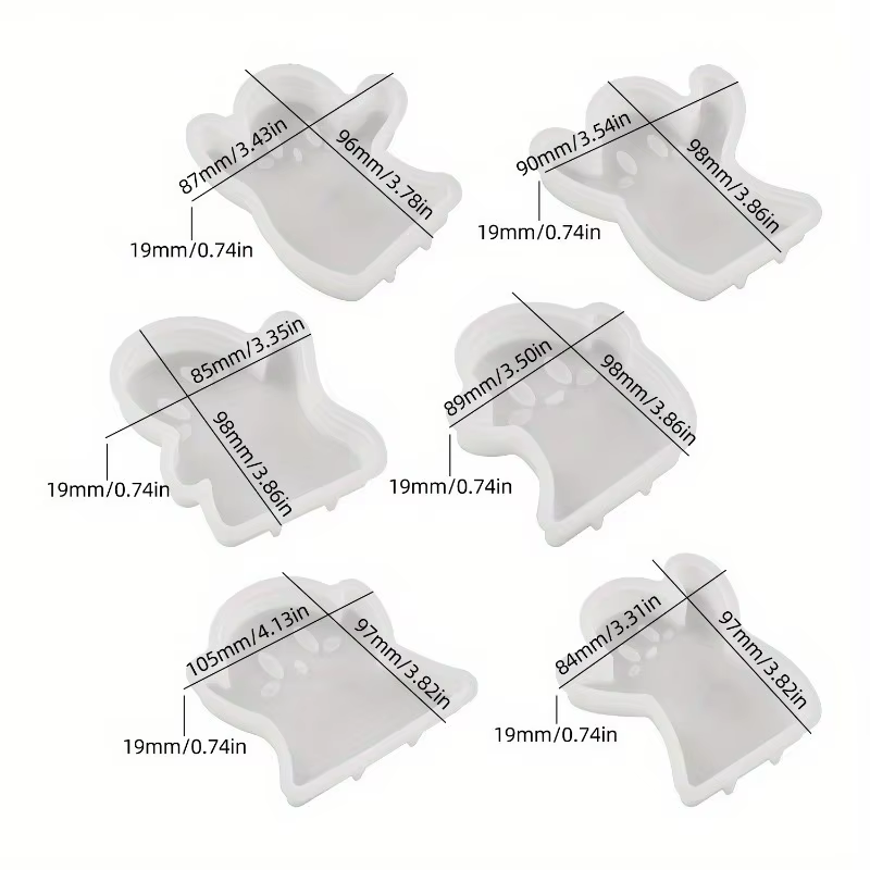 Moldes Silicona Fantasma Halloween para Velas Aromáticas - imagen 2