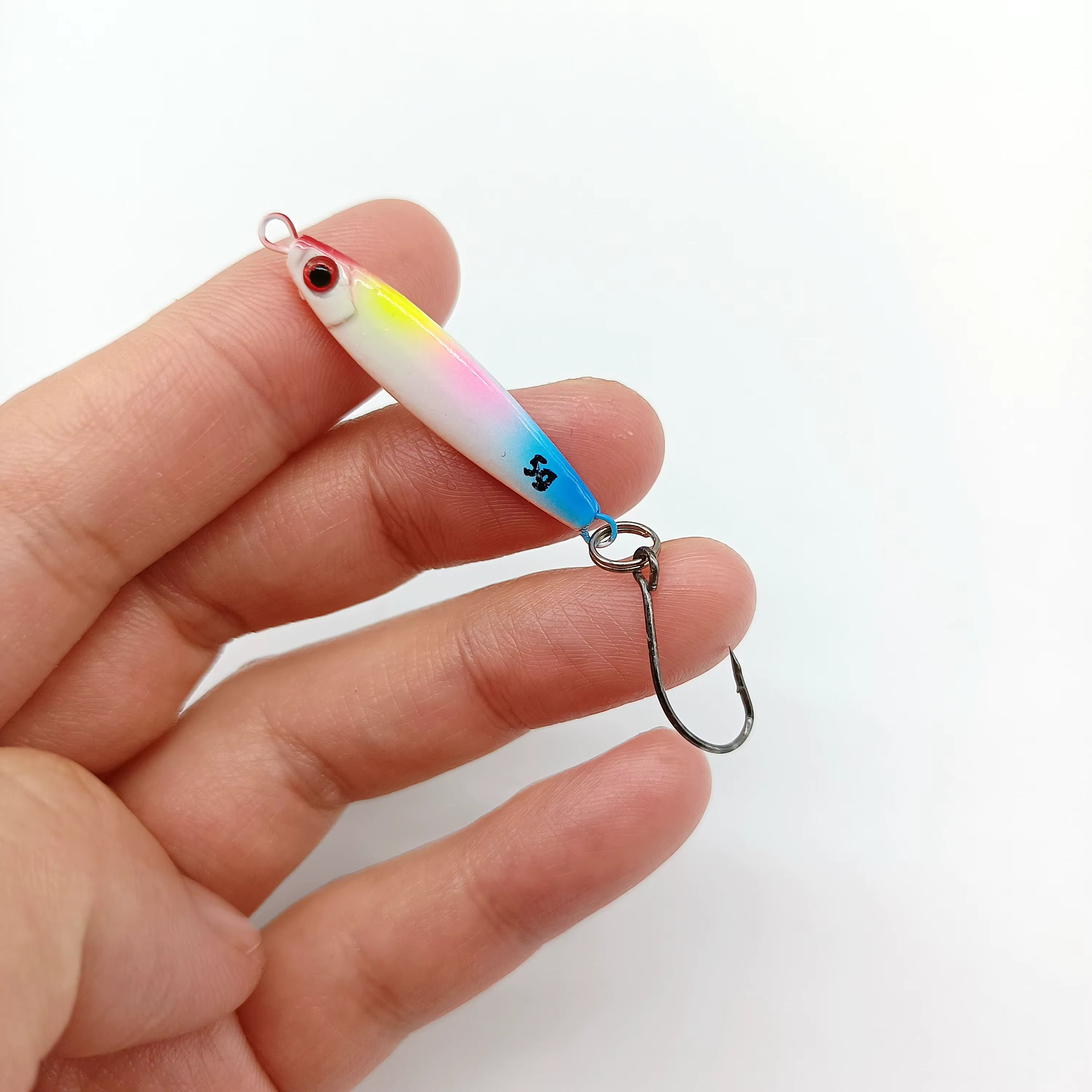 Duoduoyu Mini Jig Metal con Anzuelo Simple – Señuelo Artificial para Pesca - imagen 2