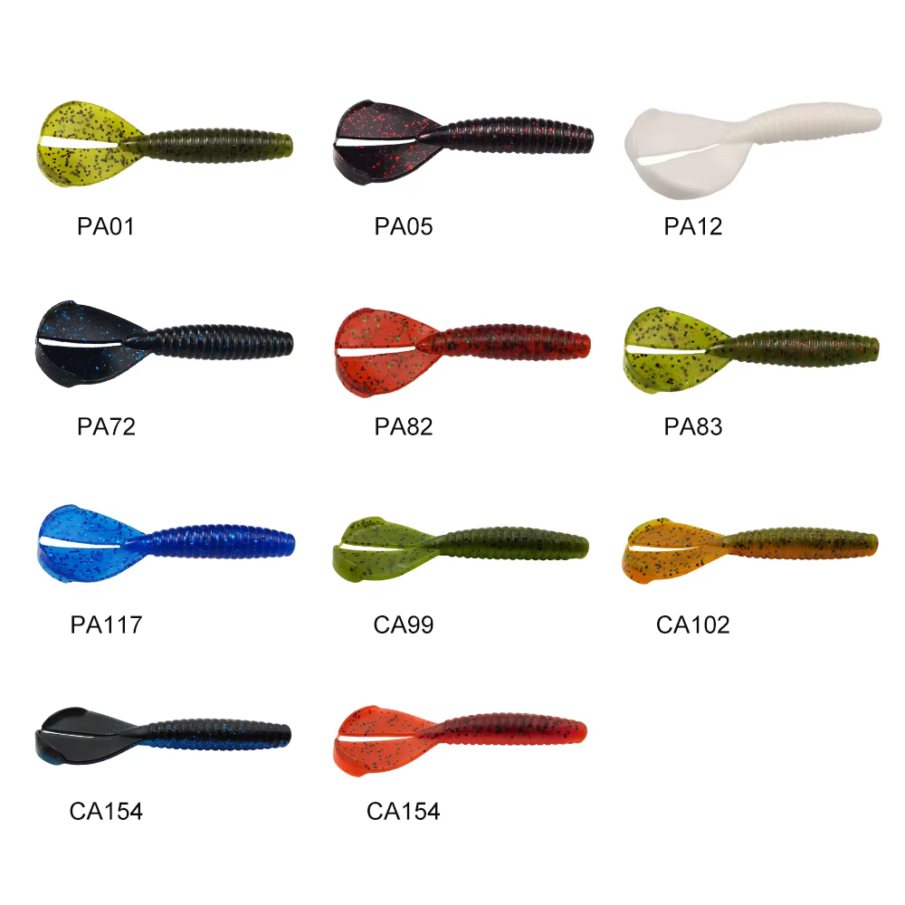 ESFISHING Vinilo Doble Cola 90mm – Cebo Cangrejo para Carpa - imagen 2