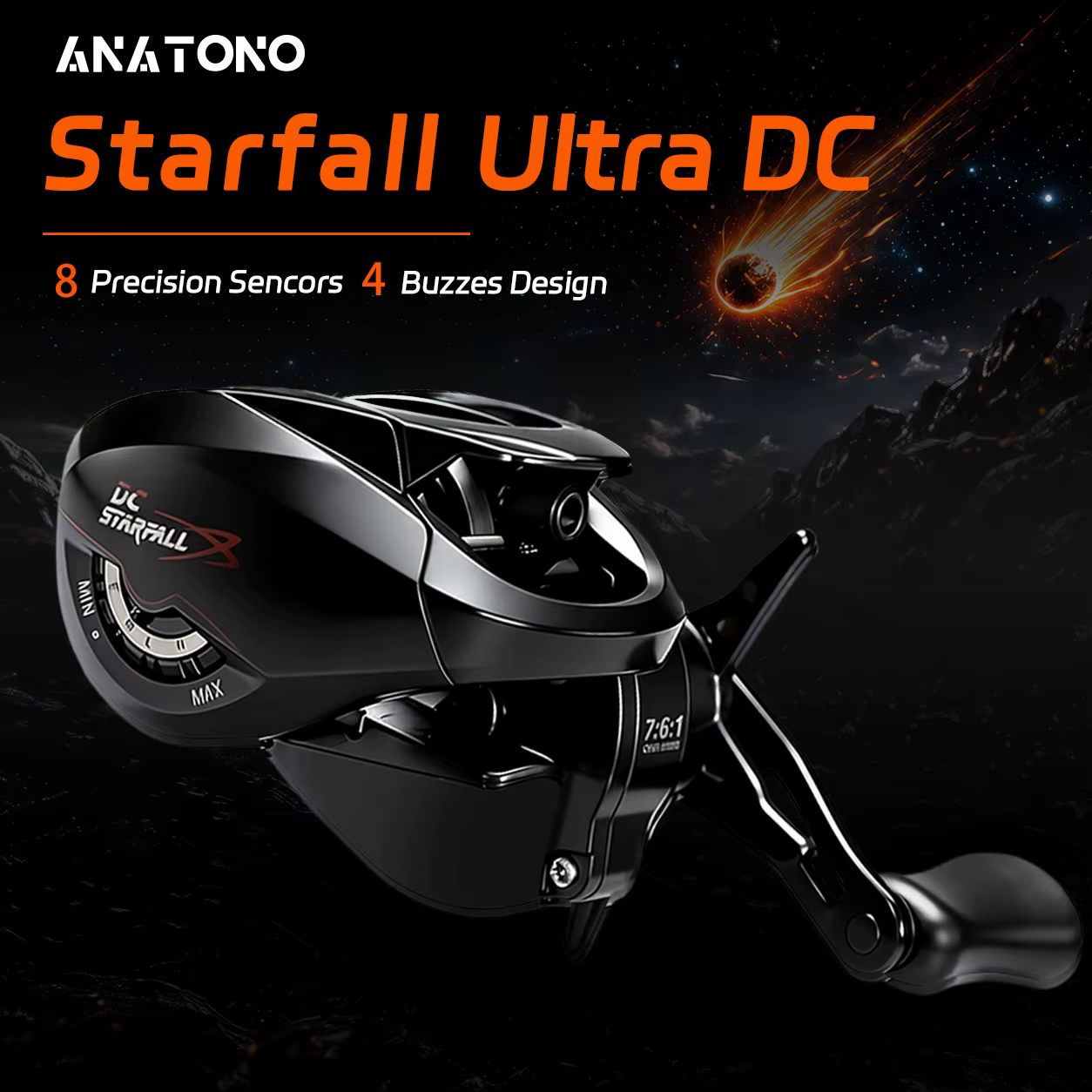 Carrete Electrónico ANATONO Starfall Ultra con Freno SOLAR - imagen 3