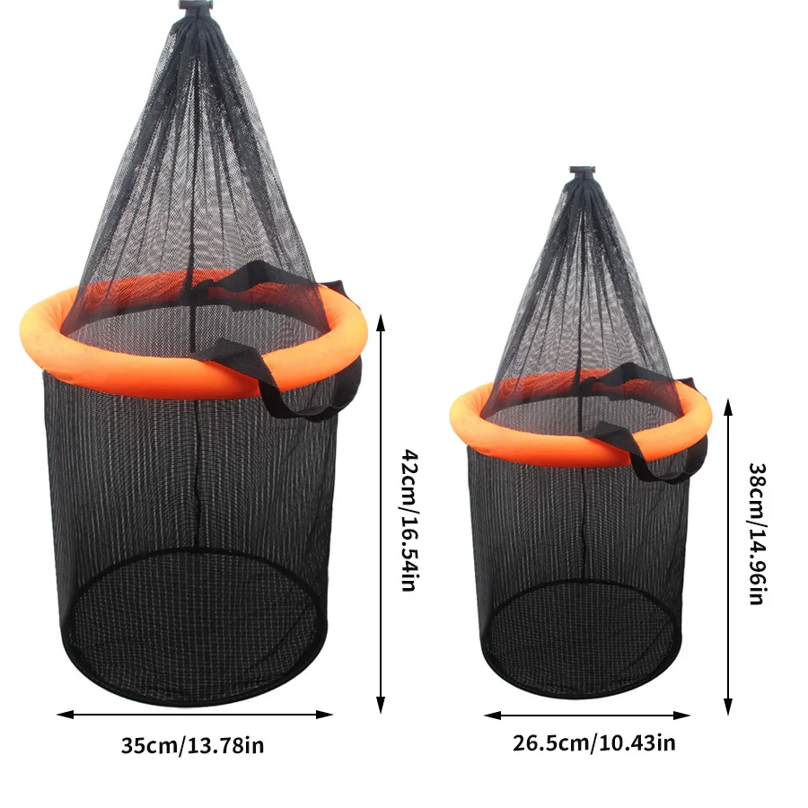 Cubo Flotante Plegable Reforzado para Cebo Vivo en Pesca - imagen 3