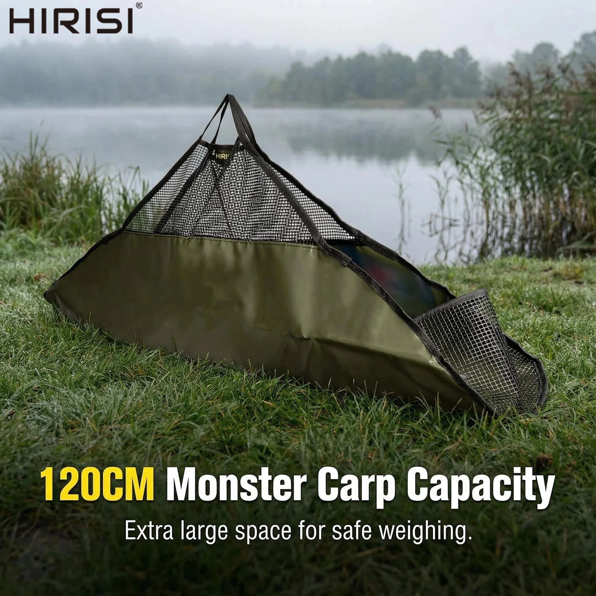 Hirisi Báscula digital para pesaje en pesca de carpa con bolsa - imagen 3