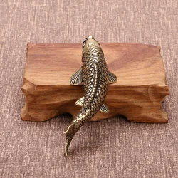 Figura Pez Carpa Latón Macizo – Decoración Escritorio Colección Pesca