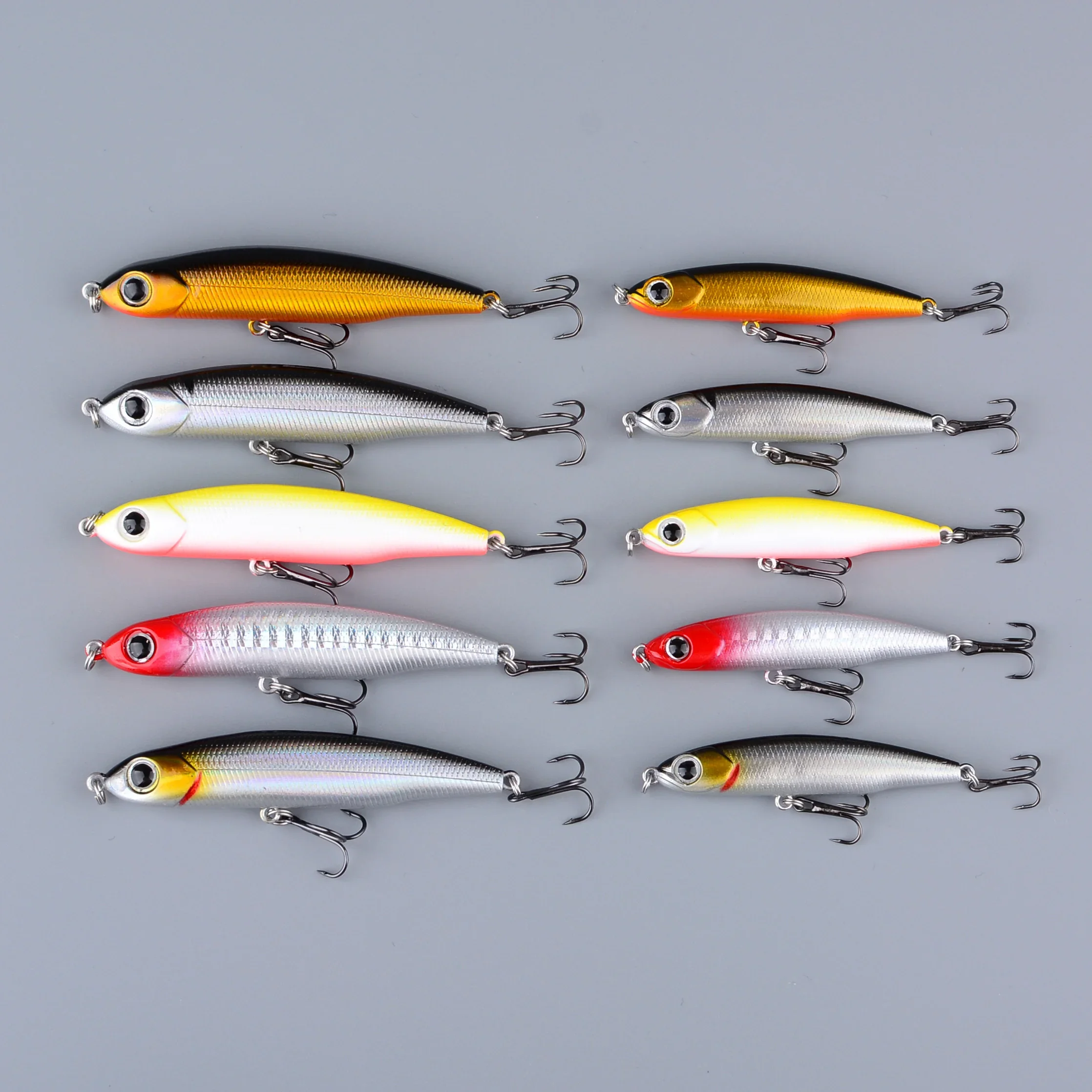 Acción de natación y perfil minnow