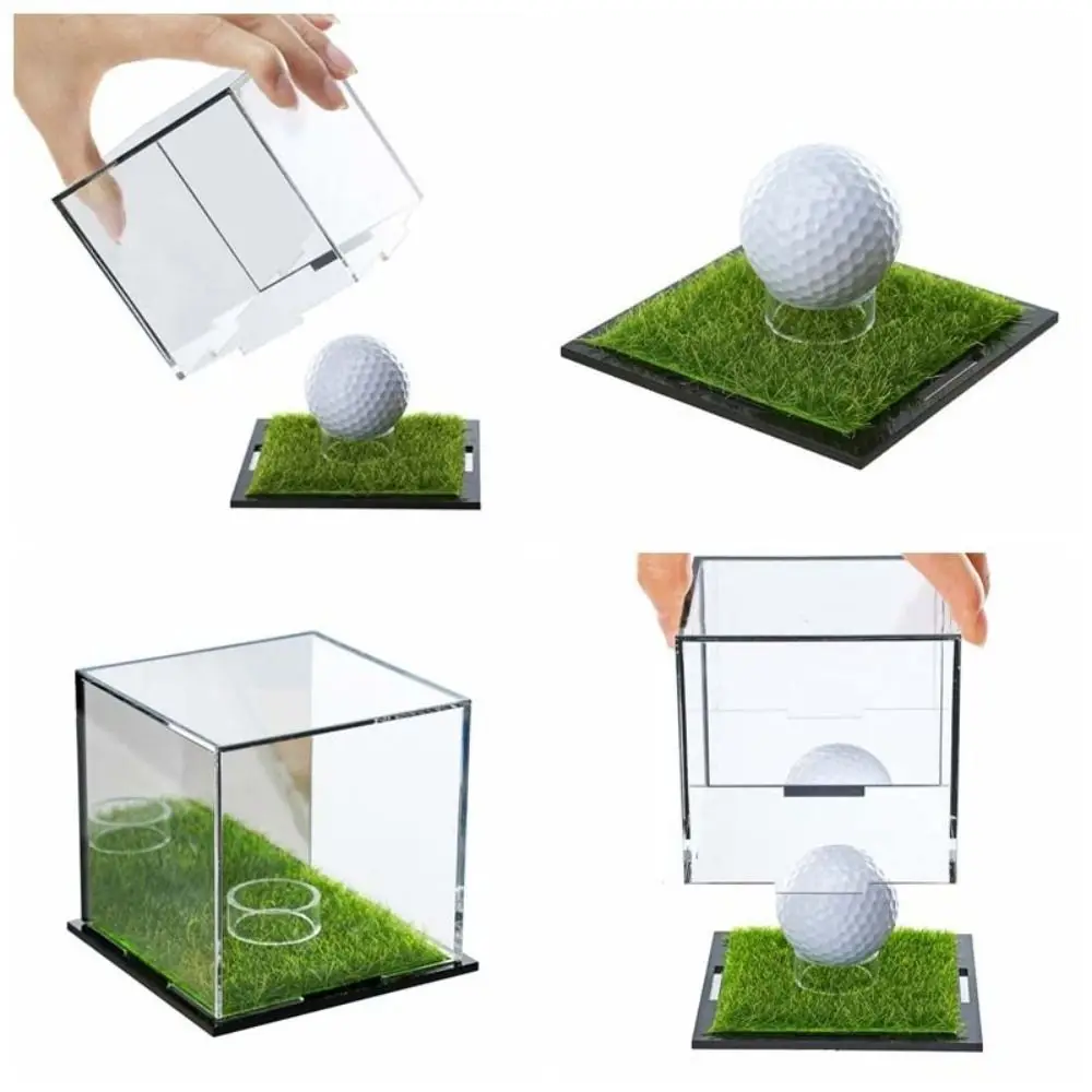 Estuche acrílico transparente para pelotas de golf cuadrado - imagen 3