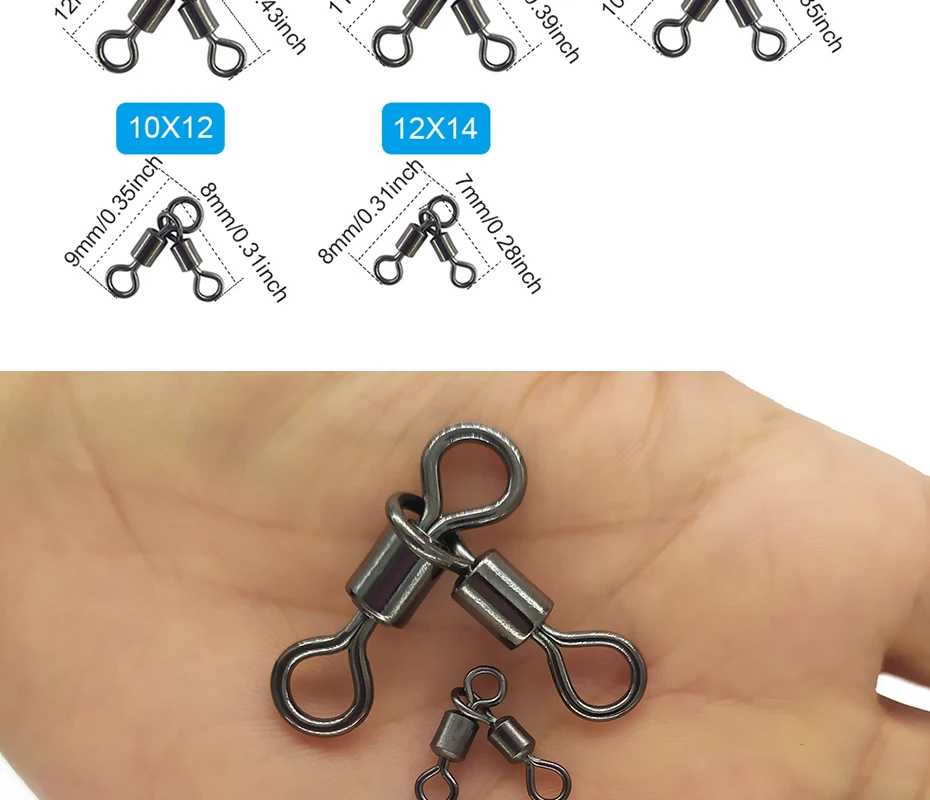 Accesorio giratorio para montar líneas y bajos de pesca