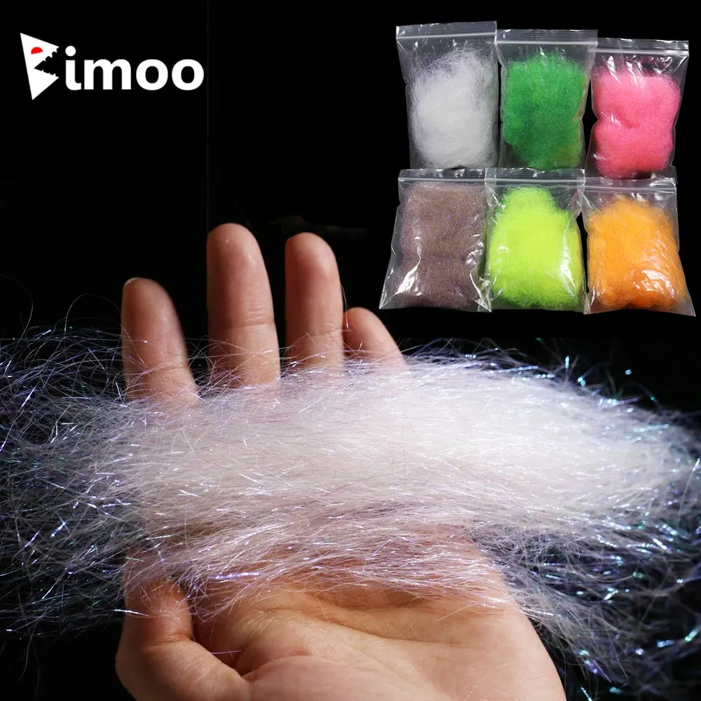 Señuelo Streamer Sintético Bimoo con Fibras Ice – Agua Salada