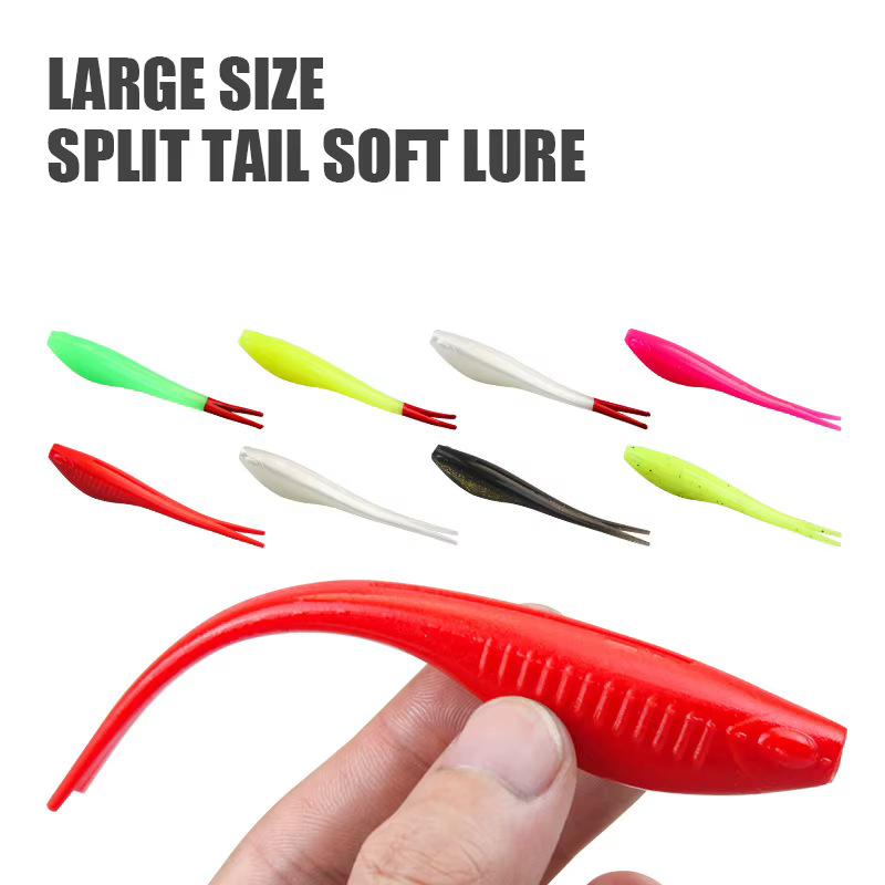 Señuelos Ned rig de vinilo TPR – Swimbait flotante cola en V - imagen 3