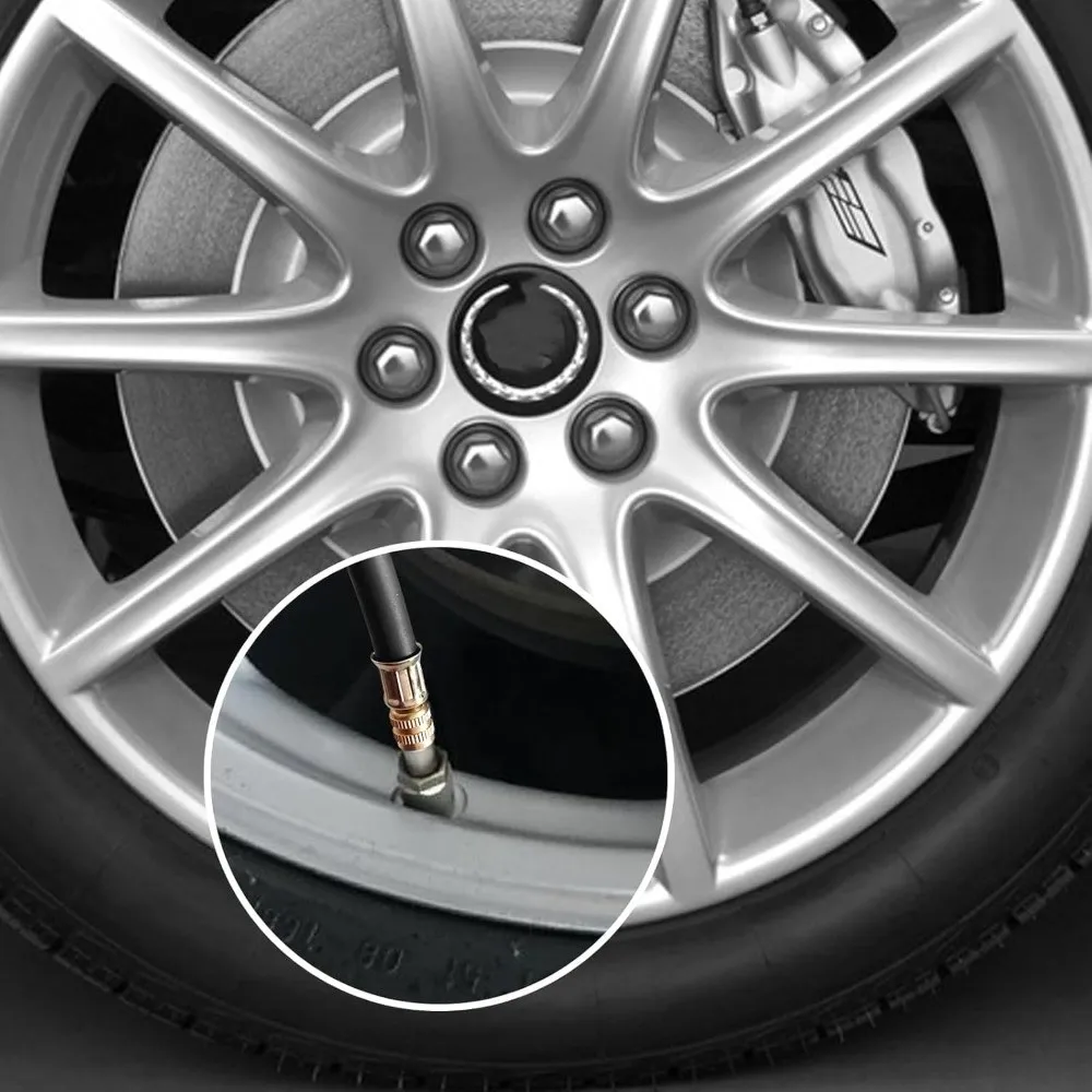 Extensión de válvula de neumático flexible universal con adaptador - imagen 2