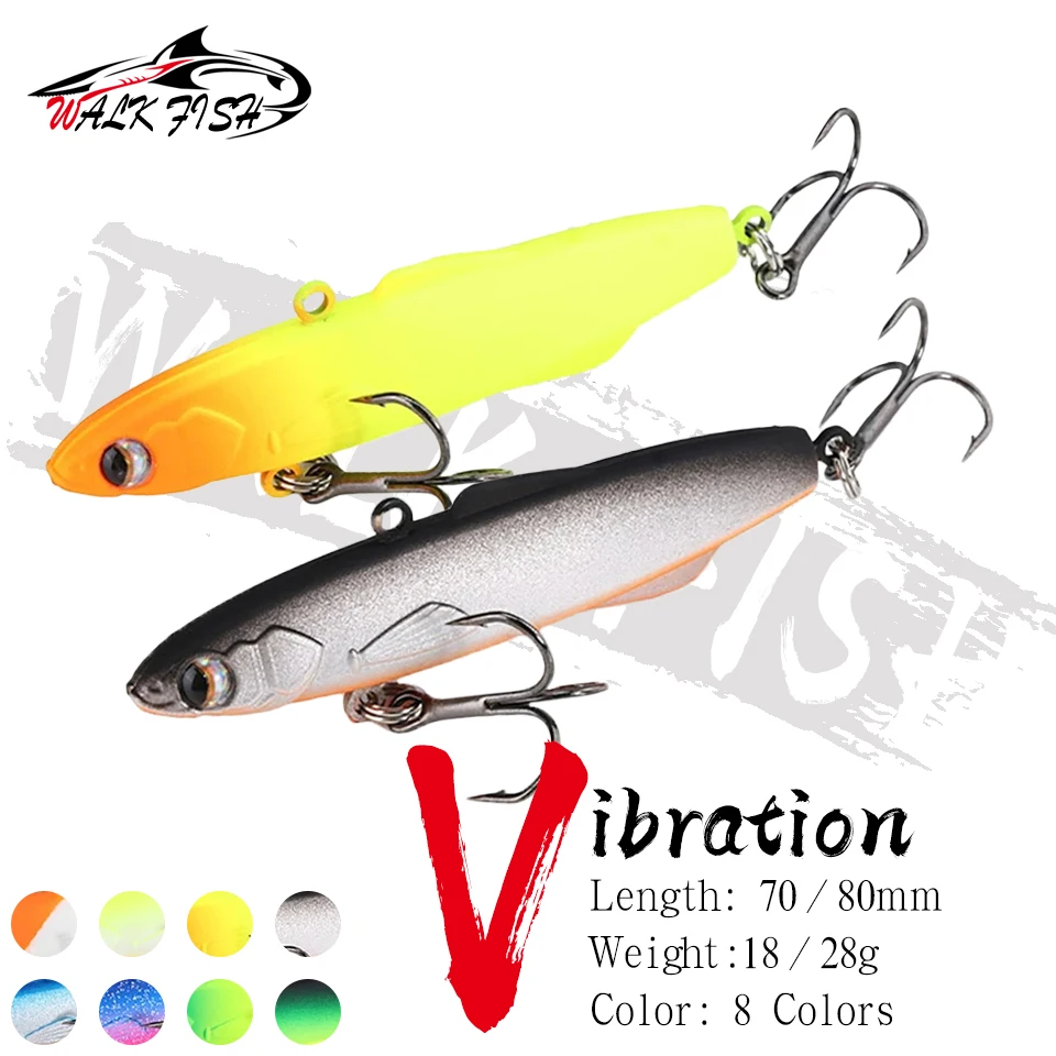 WALK FISH Señuelo VIB Shiriten Baguette con sonajero Jig invierno - imagen 5