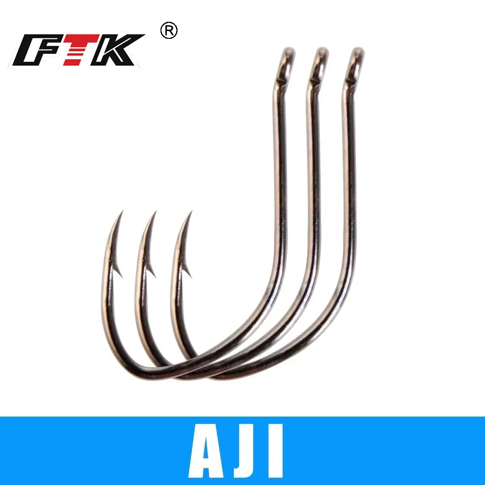 AJI FTK7 anzuelo de carpa en acero carbono con púas - imagen 3