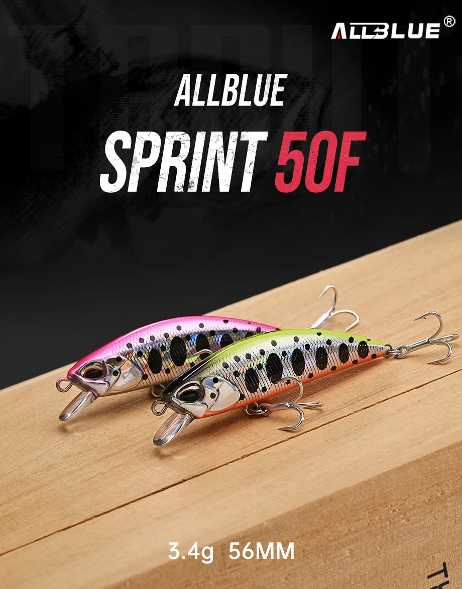 Señuelo ALLBLUE SPRINT 50F vista lateral