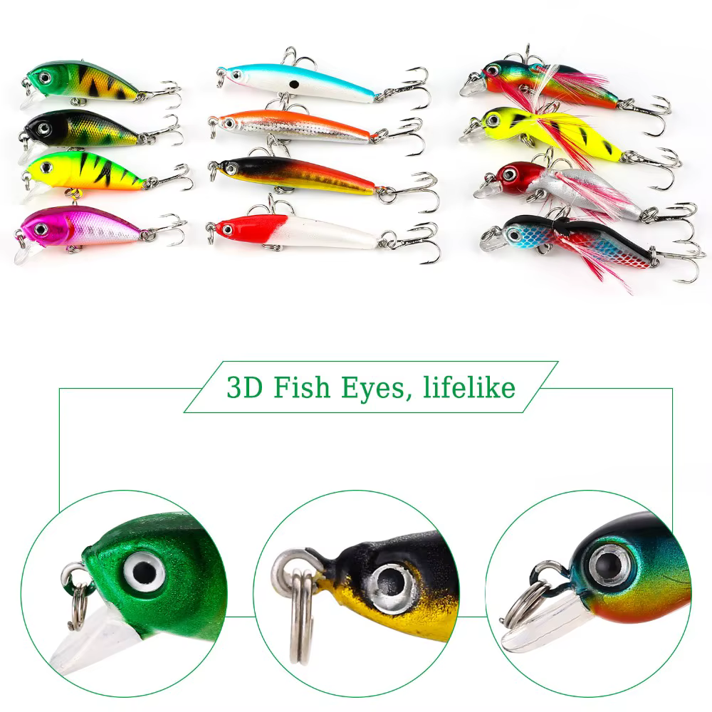 Sougayilang Crankbait Wobbler Superficie para pesca de Bass y Lucio - imagen 4