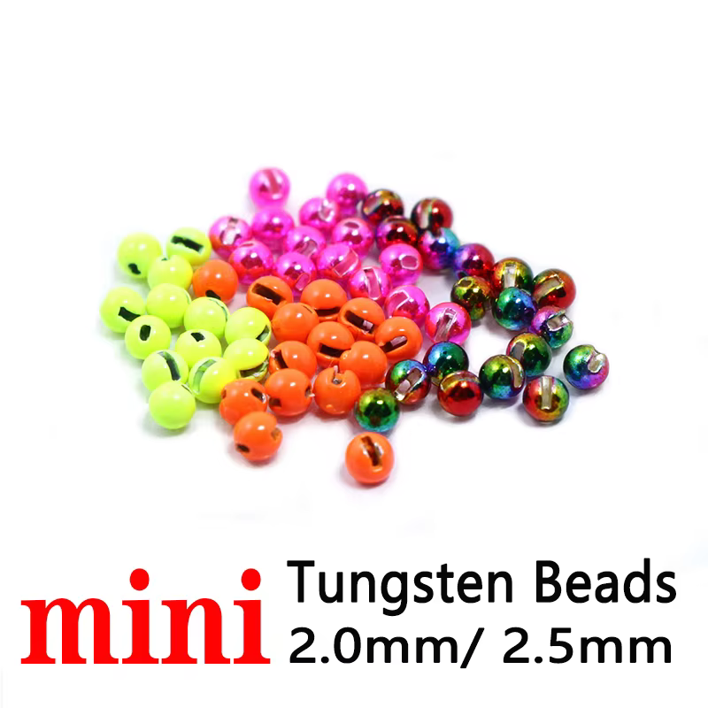 Perlas de tungsteno mini color negro