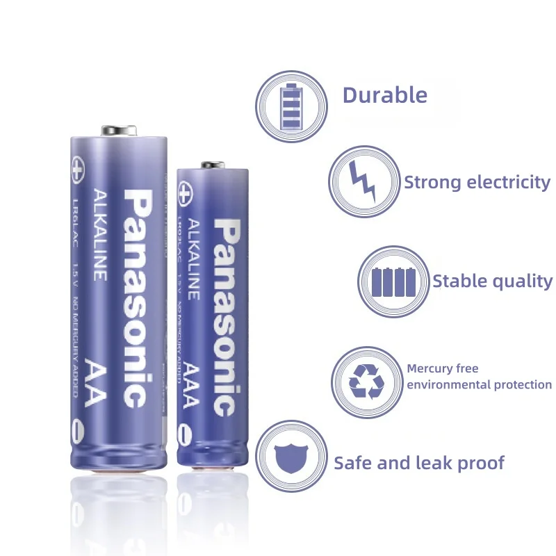 Pilas alcalinas secas Panasonic AA/AAA para dispositivos 1.5V