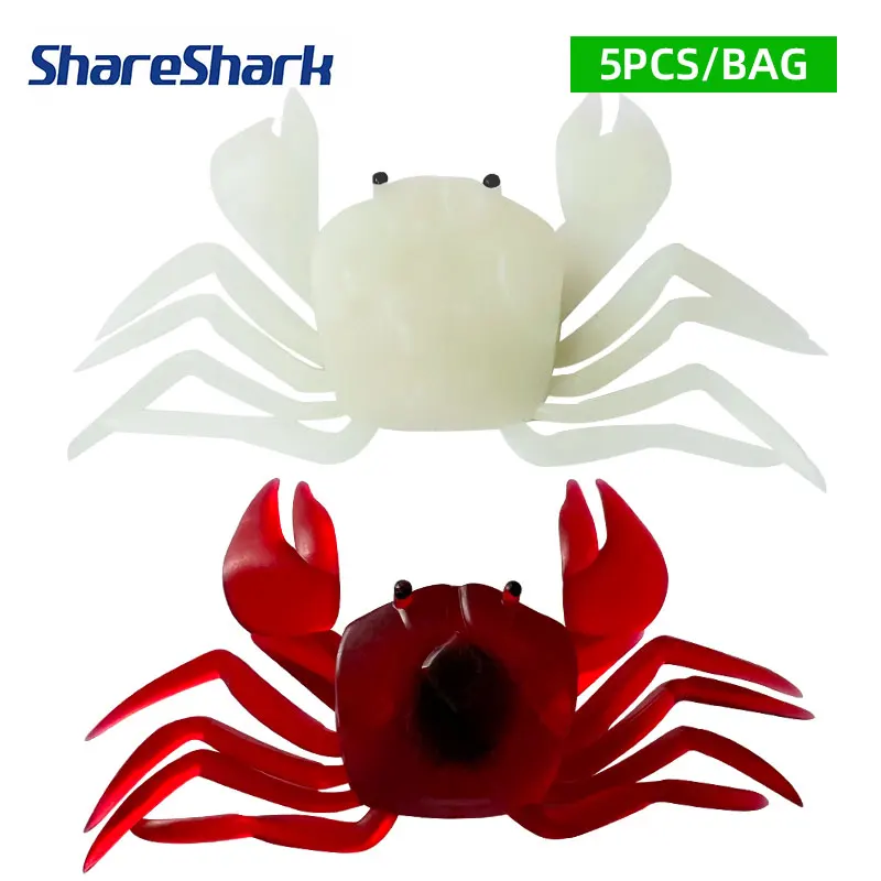 ShareShark señuelo de cangrejo biónico luminoso para mar - imagen 3
