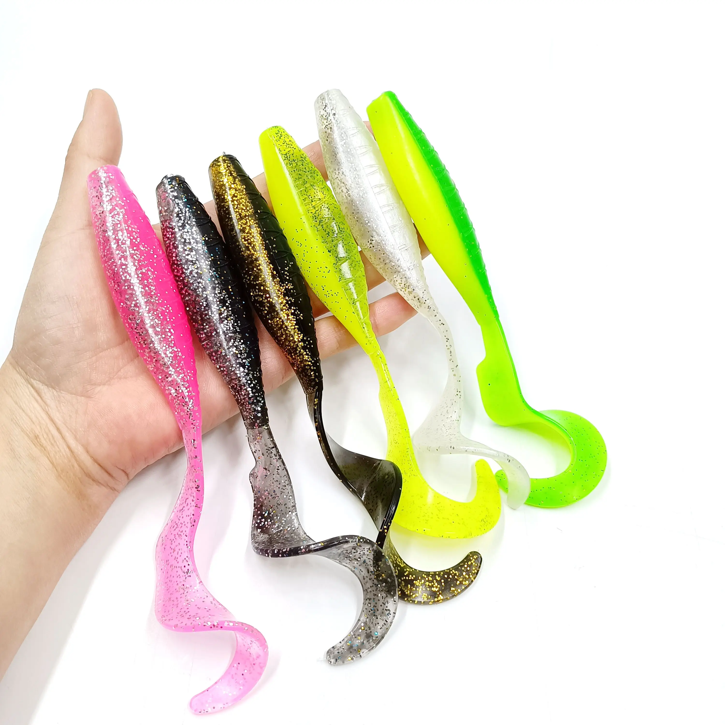 Juego de 2 señuelos blandos DUODUOYU de PVC en 16cm