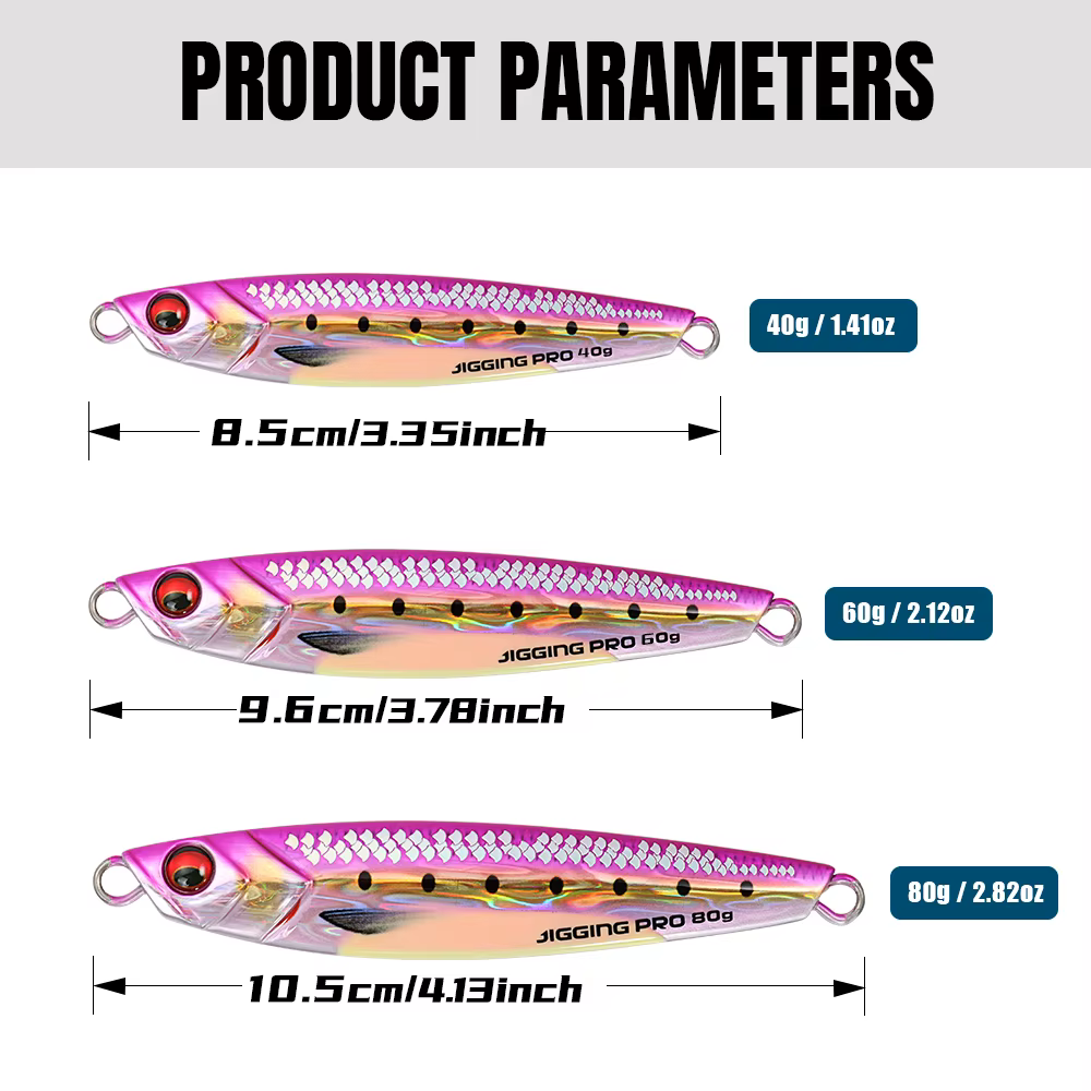 Jigging Pro Jigs 3D Escala Real – Fundición larga para Shore - imagen 2