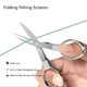 Tijeras de pesca plegables de acero al carbono para cortar línea - imagen 2