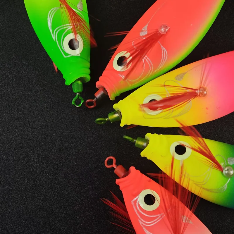 Anzuelos de calamar luminosos para pesca en agua salada - imagen 3