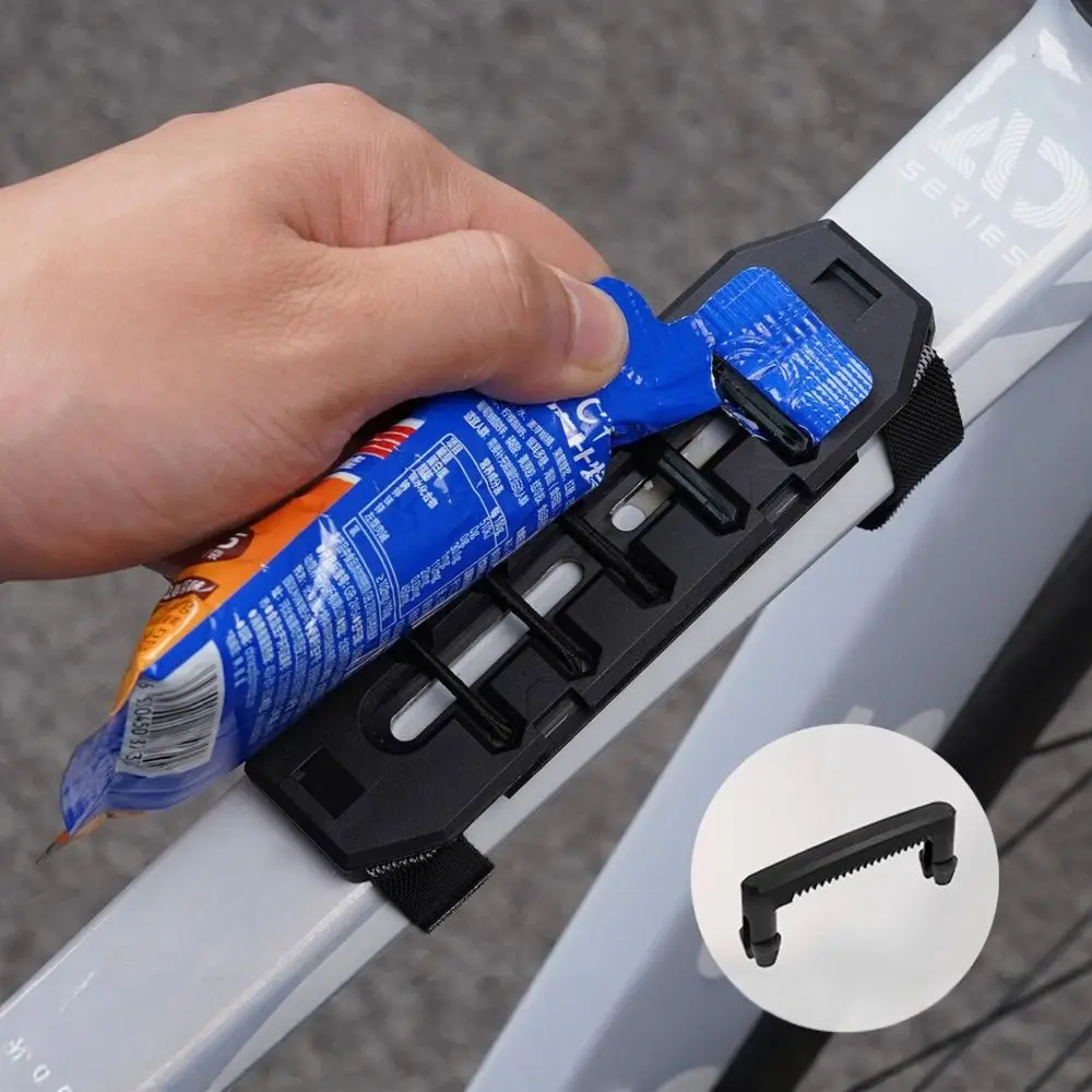 Soporte Portátil para Geles Energéticos en Bicicleta – Negro Elástico Ligero - imagen 3