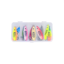 Señuelos metálicos tipo cuchara y spinner con purpurina de colores