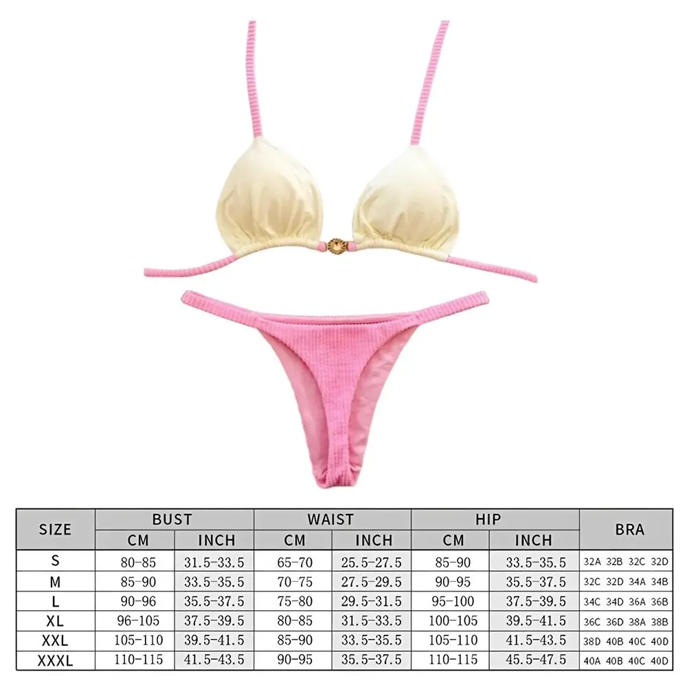 Bikini en color rosa