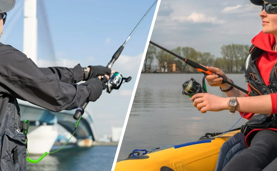 Cinturones de amarre elásticos Aventik para cañas de pescar y kayak