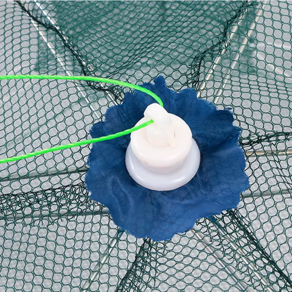 Trampa paraguas plegable para pesca de camarones, cangrejos y peces