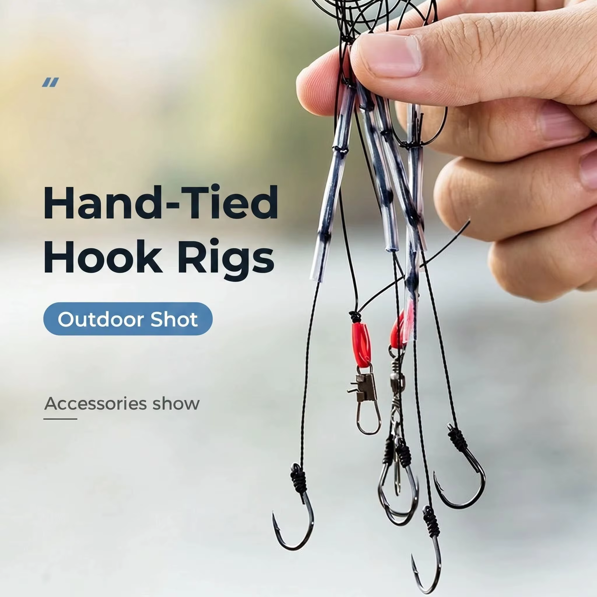 Línea Iseni con anzuelos Big Horse Hook anti-enredos - imagen 5