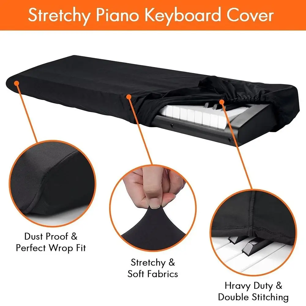 Funda para teclado de piano de 88 teclas