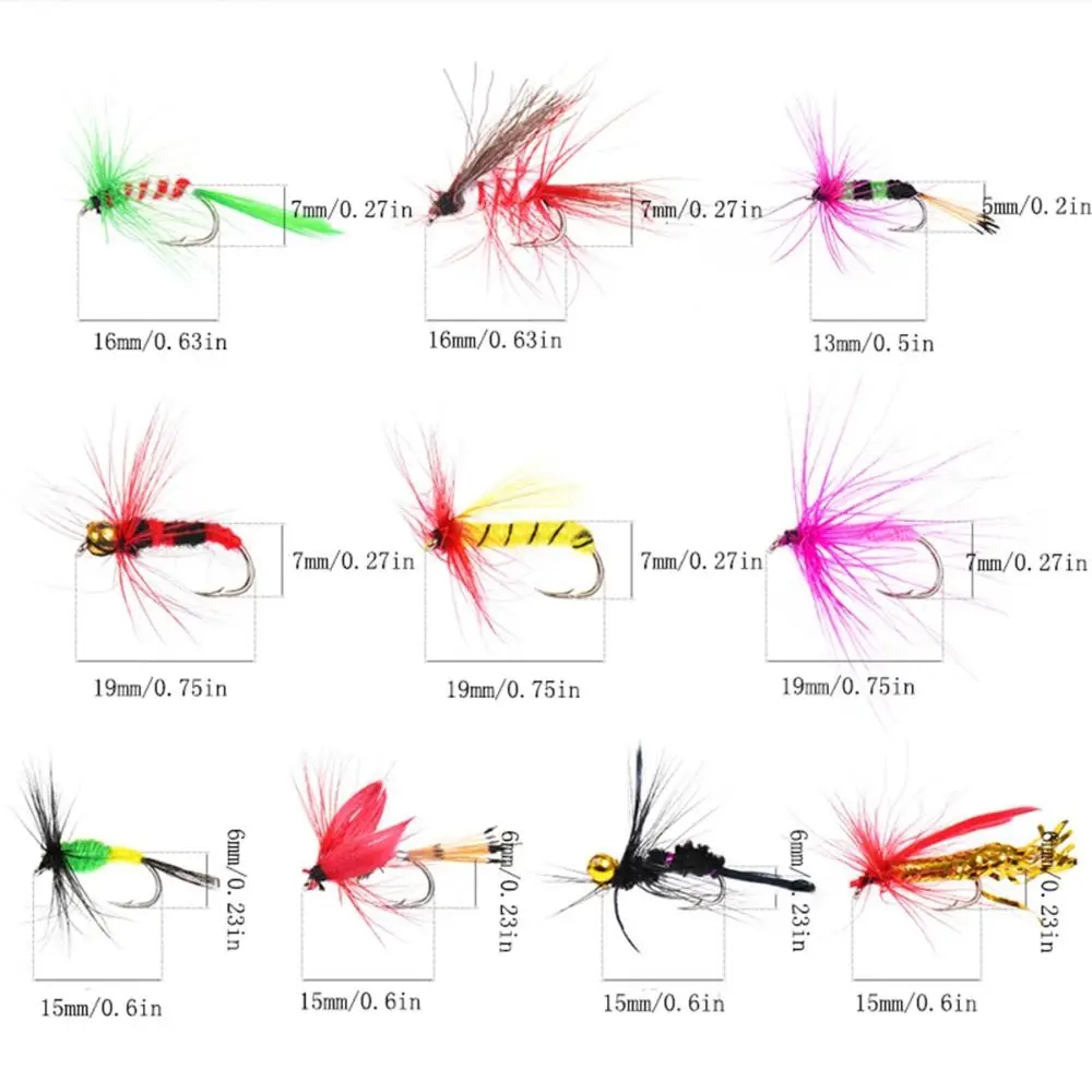 Señuelos biónicos variados para pesca con mosca