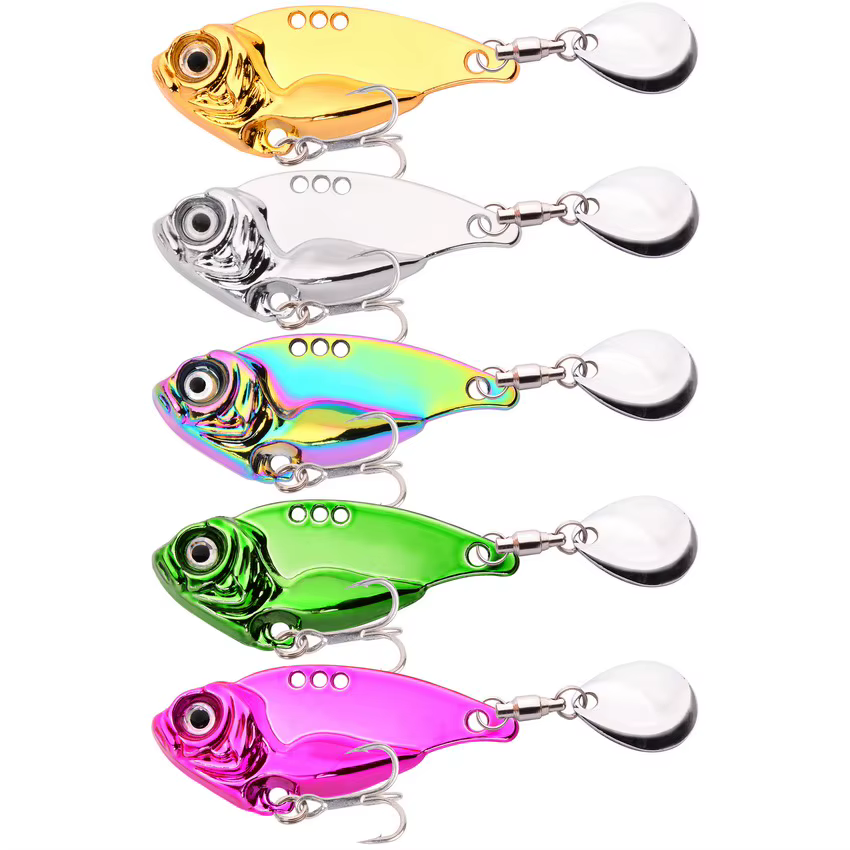 Cebo Giratorio Metal Vib Trolling para lucio y black bass - imagen 3