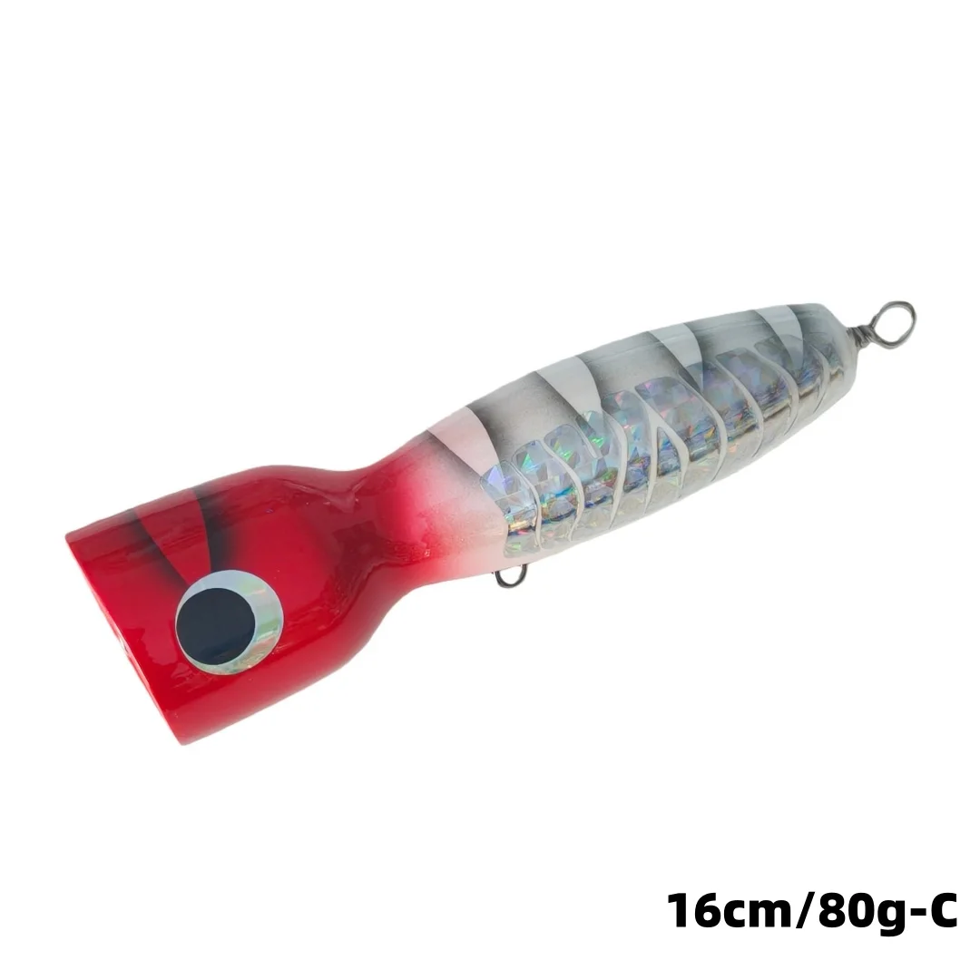 Señuelo Pencil Popper de madera multicolor para agua salada