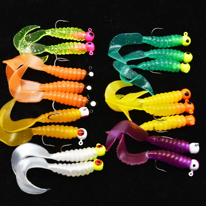 Mrlurion Wobbler de gusano suave para lucio y lubina con caja - imagen 4