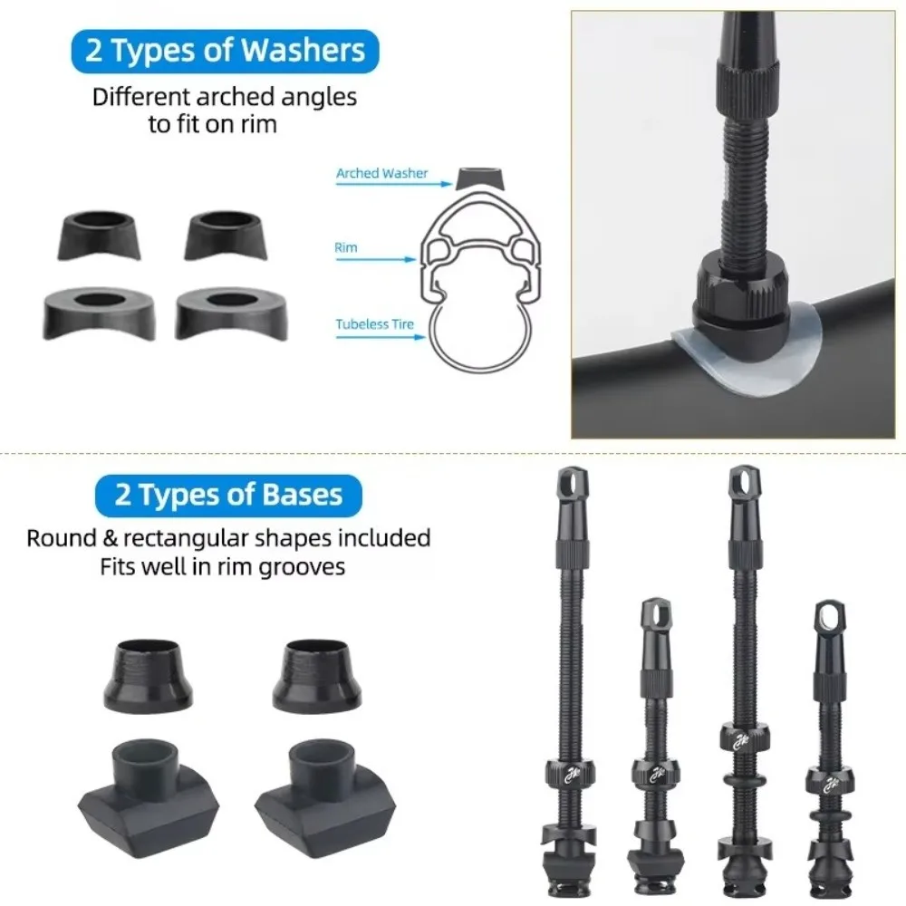 Válvula Presta tubeless para llantas de carbono con núcleo desmontable - imagen 2