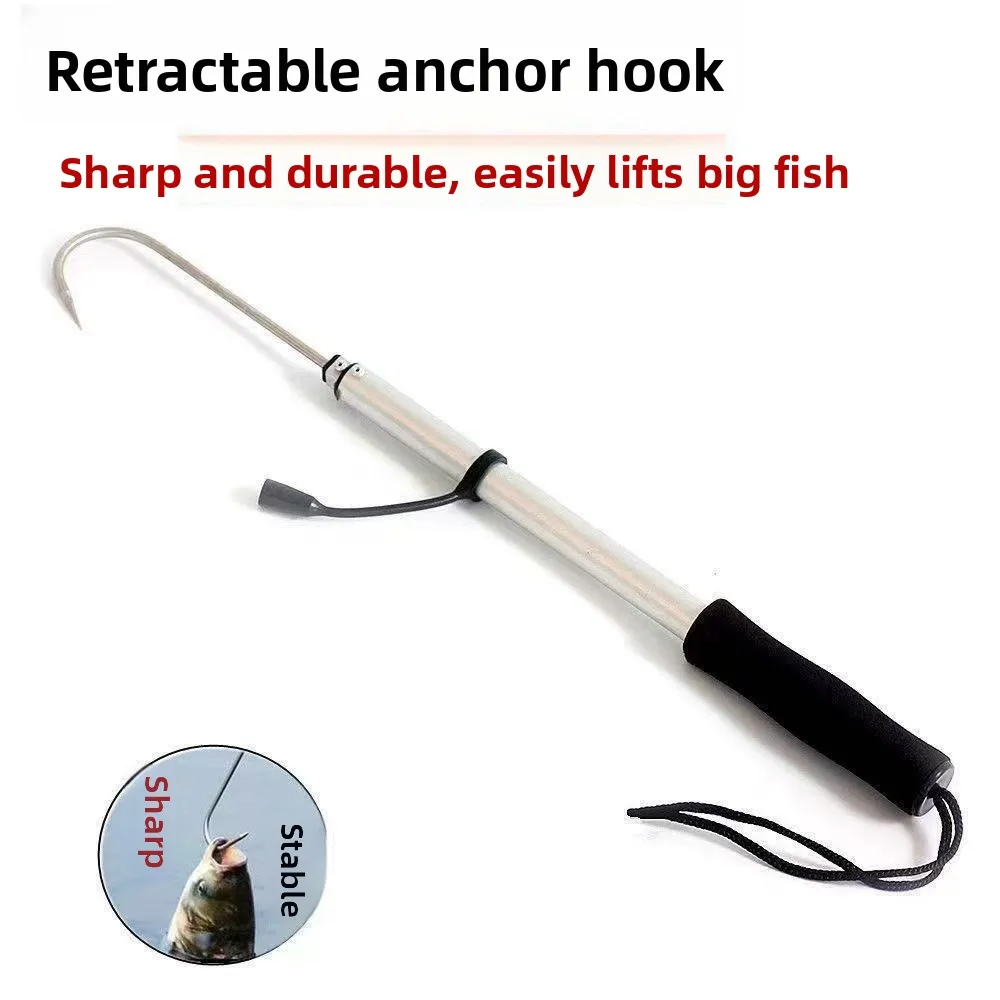 Gafa de pesca telescópica con púas – arpón extensible de aluminio - imagen 4