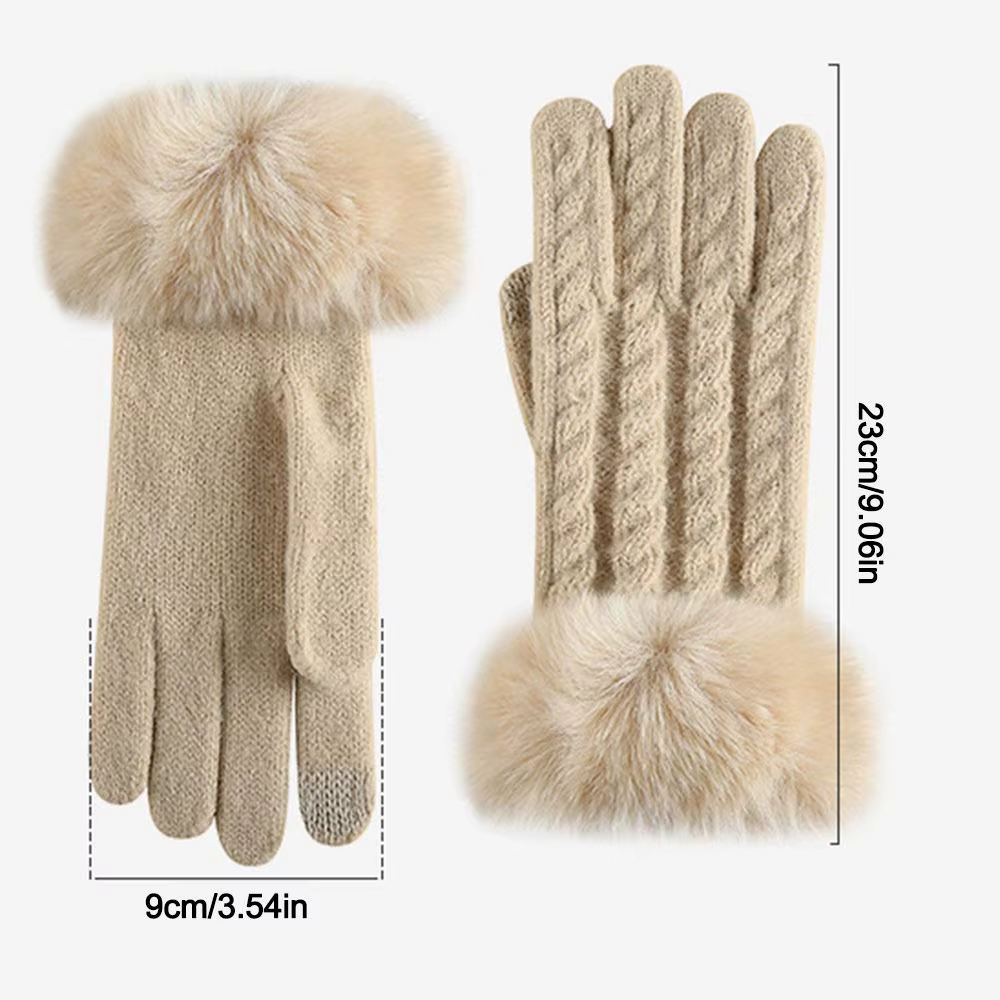 Guantes de invierno con pantalla táctil y diseño resistente al viento