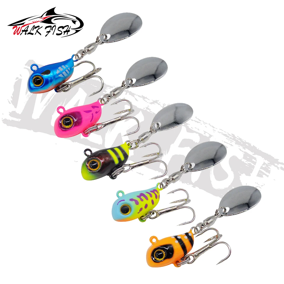 VIB Walk Fish Swimbait giratorio con paleta metálica – acción natural - imagen 5