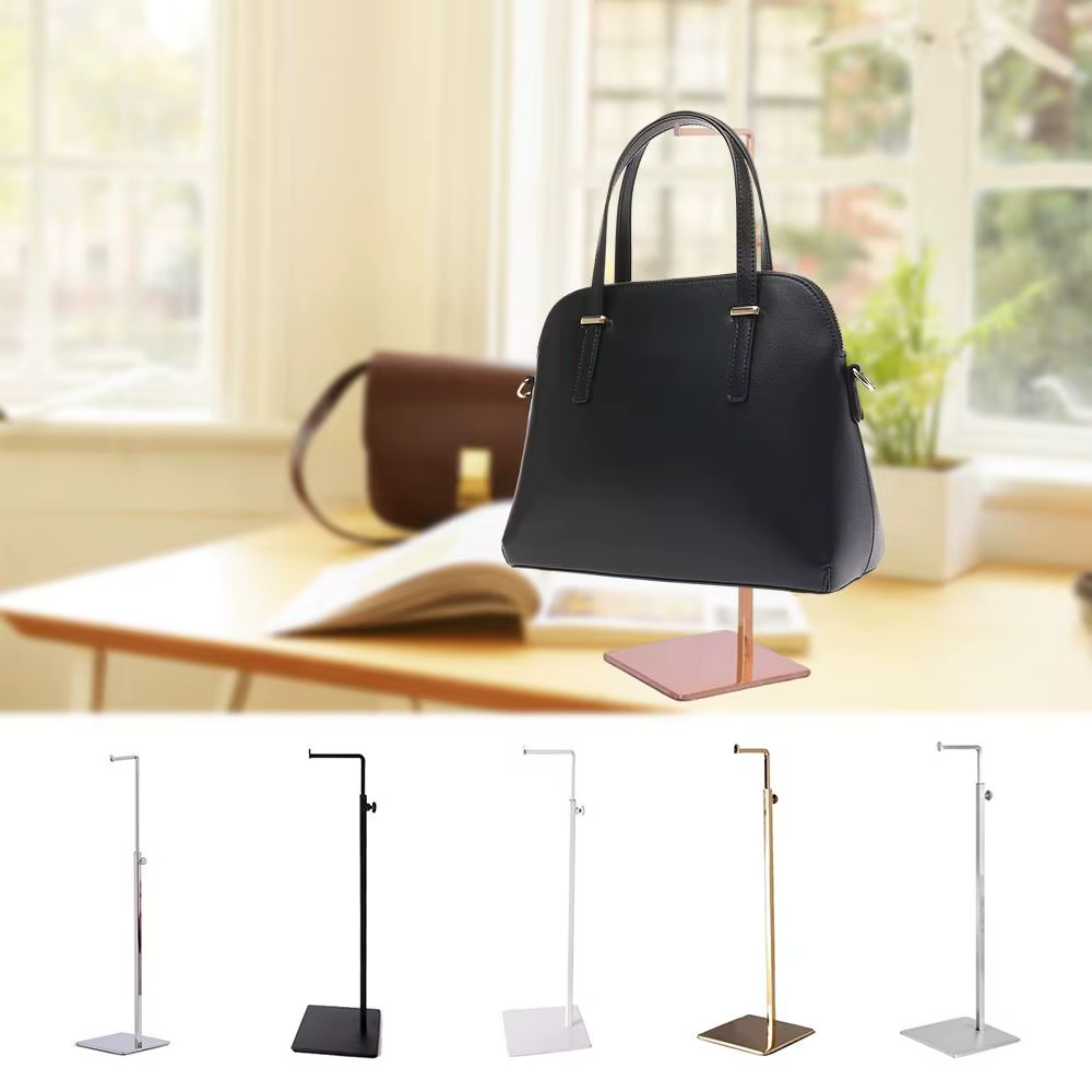 Exhibidor Bolsos Acero Inoxidable Ajustable Dorado - imagen 5