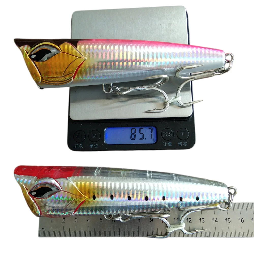 Noeby Señuelo Whopper Plopper popper de superficie para lubina y lucio