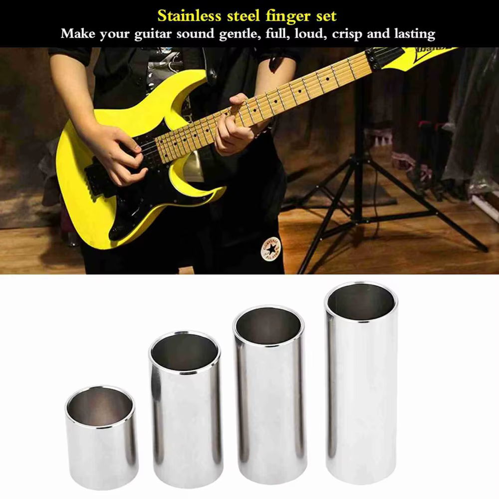 Sliders de Guitarra de Acero Inoxidable – Kit Tubular, Múltiples Tamaños - imagen 2