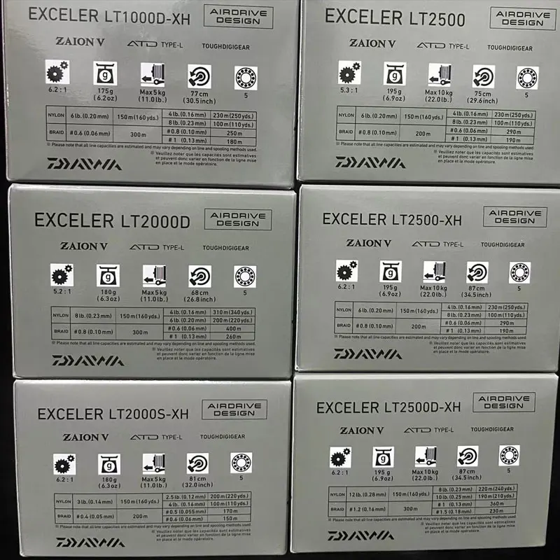 Daiwa Exceler LT Carrete Spinning Ultraligero – Suave recuperación - imagen 2