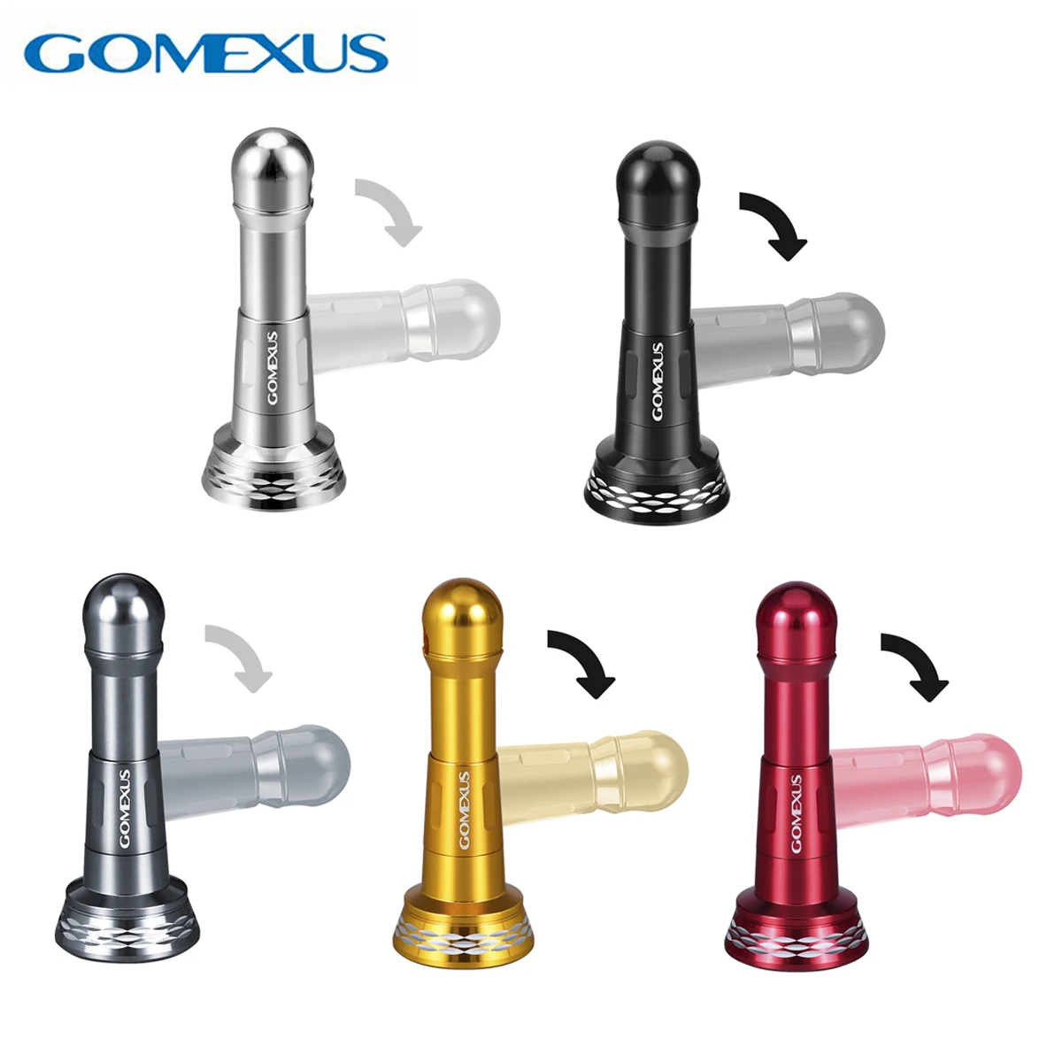Gomexus Soporte antirayaduras pliable para carrete de spinning 48mm